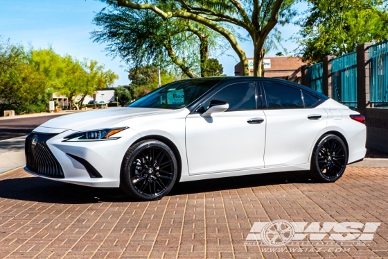 2021 Lexus ES with 20" TSW Pescara in Gloss Black wheels