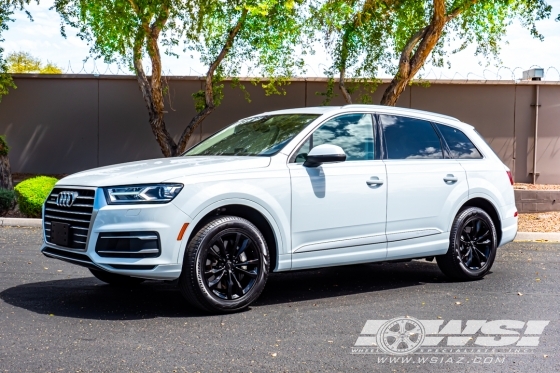 2019 Audi Q7 with 19" Powder Coating Audi Q7 in Gloss Black wheels