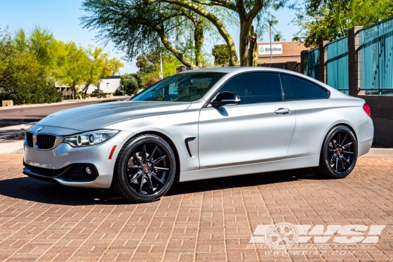 2014 BMW 4-Series with 20" Ferrada CM2 in Matte Black wheels