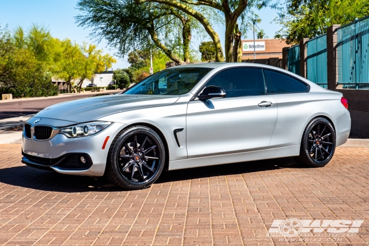 2014 BMW 4-Series with 20" Ferrada CM2 in Matte Black wheels