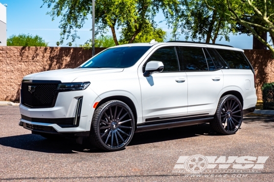 2021 Cadillac Escalade with 26" Gianelle Verdi CC in Gloss Black wheels