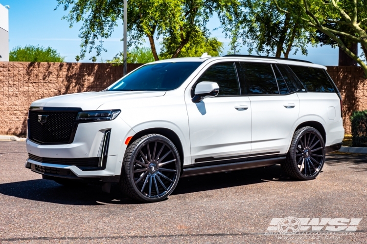 2021 Cadillac Escalade with 26" Gianelle Verdi CC in Gloss Black wheels