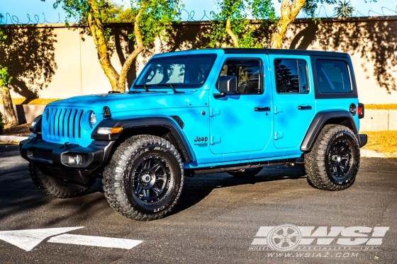 2020 Jeep Wrangler with 17" Pro Comp 7005 in Matte Black wheels