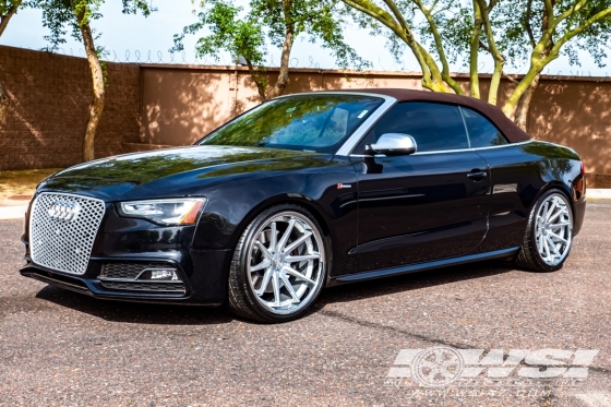 2013 Audi S5 with 20" Ferrada FR4 in Silver Machined (Chrome Lip) wheels