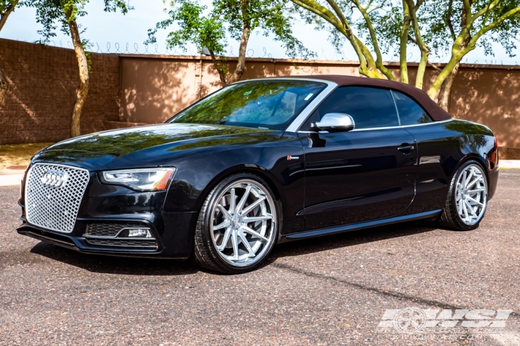 2013 Audi S5 with 20" Ferrada FR4 in Silver Machined (Chrome Lip) wheels