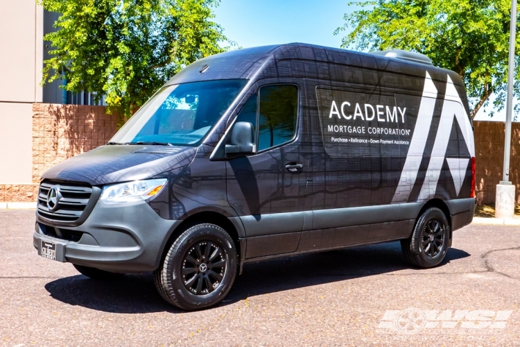 2019 Mercedes-Benz Sprinter with 18" Koko Kuture Sprinter in Matte Black wheels