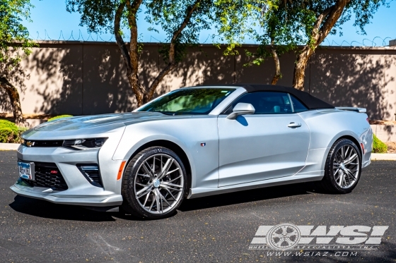 2017 Chevrolet Camaro with 20" MRR M650 in Graphite wheels