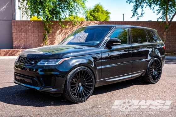 2020 Land Rover Range Rover Sport with 24" Forgiato Disengo-M in Gloss Black wheels