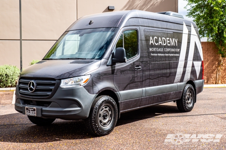 2019 Mercedes-Benz Sprinter with 17" Black Rhino Bandolier in Gloss Gunmetal wheels