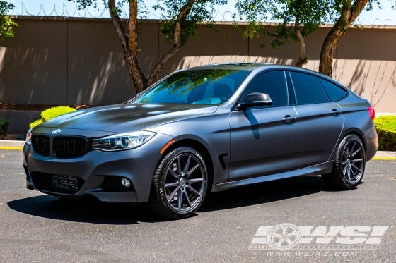 2016 BMW 3-Series with 19" Vossen VFS-1 in Matte Graphite wheels