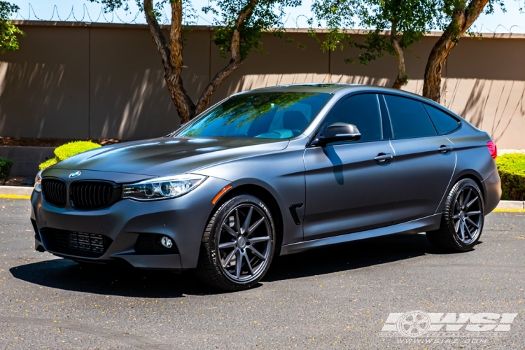 2016 BMW 3-Series with 19" Vossen VFS-1 in Matte Graphite wheels