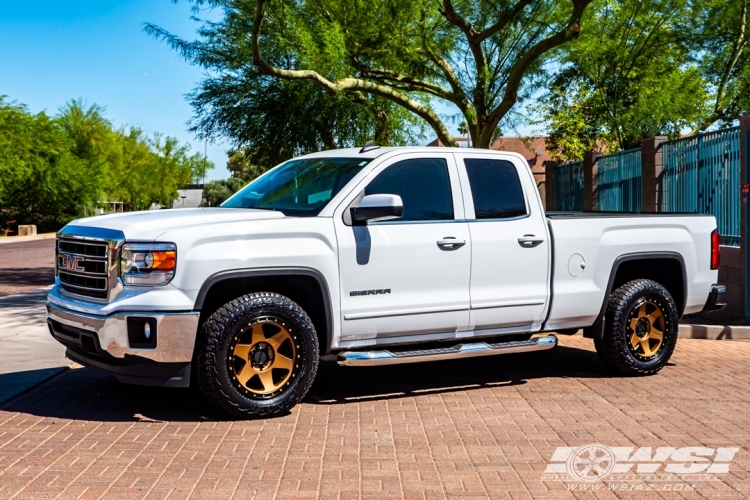 2015 GMC Sierra 1500 with 20" Method Race Wheels MR310 Con 6 in Bronze (Black Lip) wheels