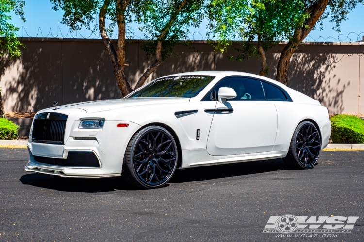 2016 Rolls-Royce Wraith with 24" Vossen HF-2 in Gloss Black (Custom Finish) wheels