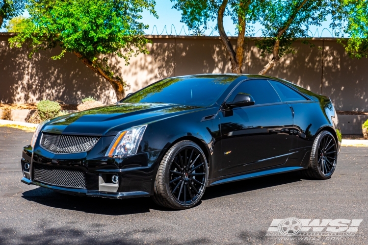 2012 Cadillac CTS Coupe with 20" Gianelle Verdi in Gloss Black wheels