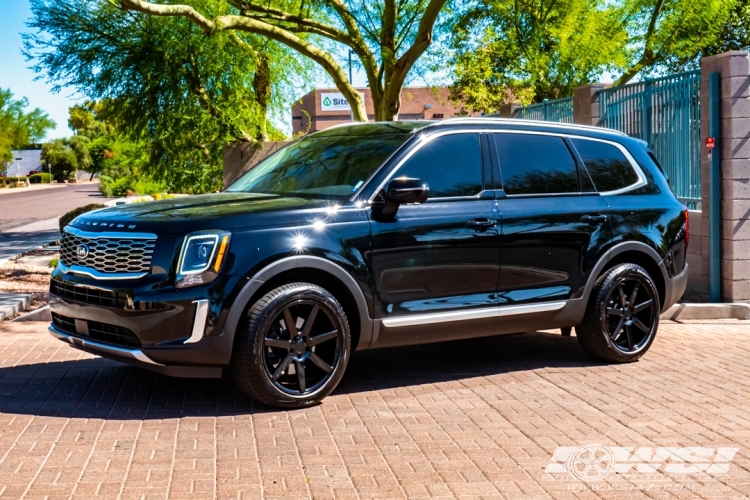 2021 Kia Telluride with 20" Niche Verona  in Gloss Black wheels