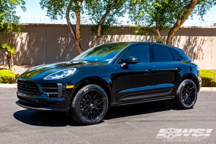 2021 Porsche Macan with 20" Koko Kuture Funen in Gloss Black wheels