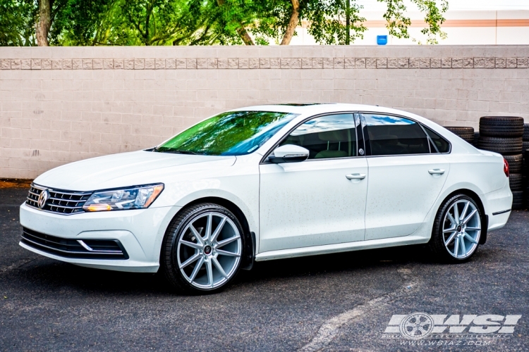 2019 Volkswagen Passat with 20" Koko Kuture Le Mans in Silver Machined wheels