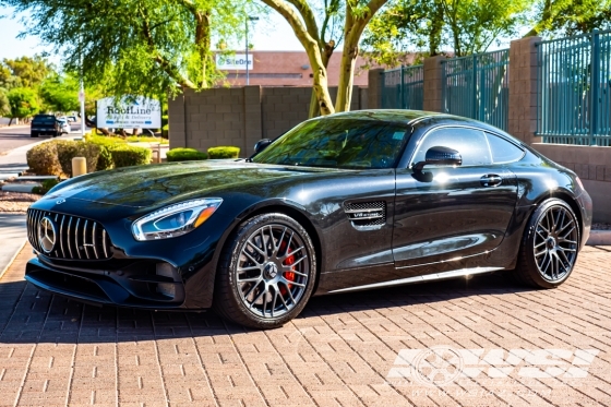 2018 Mercedes-Benz AMG GT-Series with 19, 20" Powder Coating Mercedes AMG GT C in Satin Gunmetal wheels