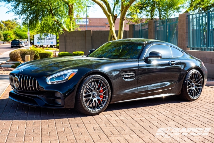 2018 Mercedes-Benz AMG GT-Series with 19, 20" Powder Coating Mercedes AMG GT C in Satin Gunmetal wheels