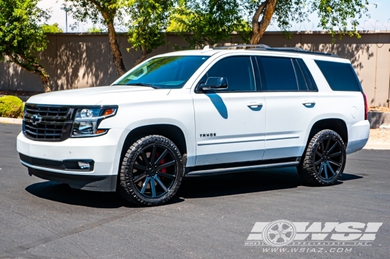 2020 Chevrolet Tahoe with 22" DUB Shot Calla S219 in Gloss Black wheels
