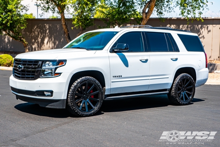 2020 Chevrolet Tahoe with 22" DUB Shot Calla S219 in Gloss Black wheels