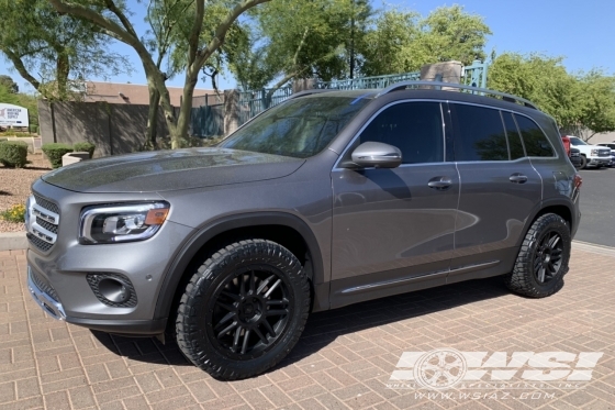 2022 Mercedes-Benz GLB-Class with 18" Black Rhino Arches in Matte Black wheels