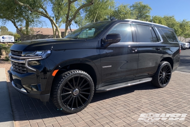 2022 Chevrolet Tahoe with 24" Gianelle Verdi in Gloss Black wheels