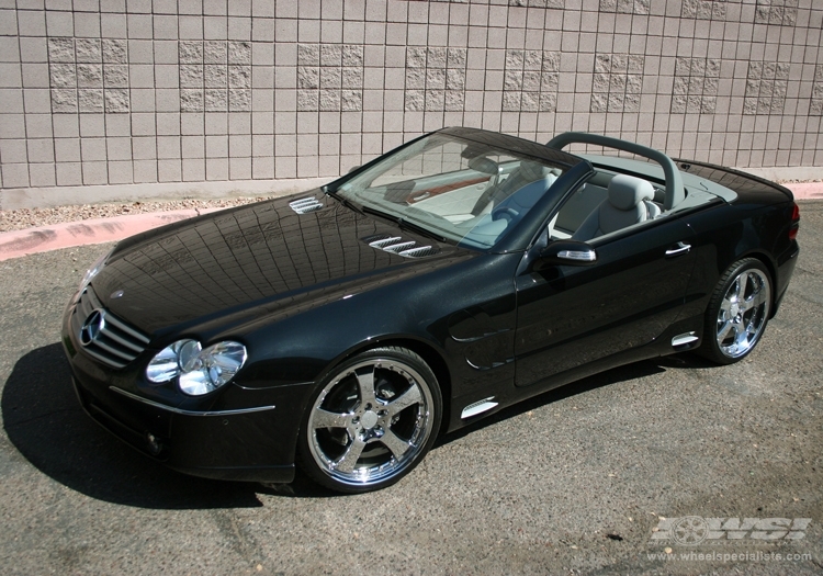 2006 Mercedes-Benz SL-Class with 20" Lorinser LM5 in Silver wheels