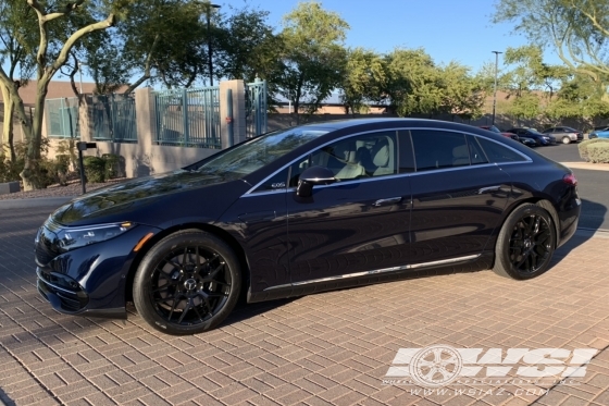 2022 Mercedes-Benz S-Class with 20" Asanti Black Label ABL-27 in Gloss Black wheels