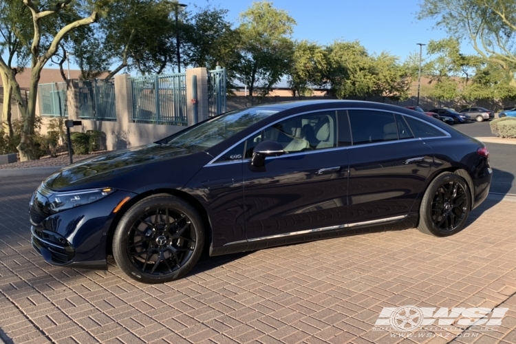 2022 Mercedes-Benz S-Class with 20" Asanti Black Label ABL-27 in Gloss Black wheels