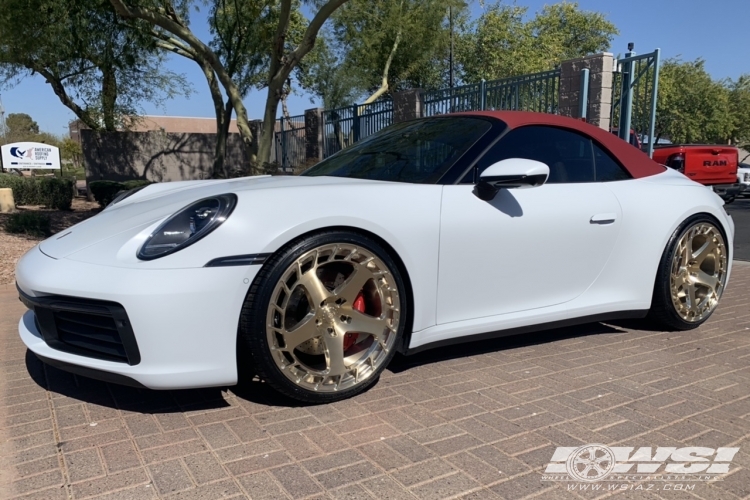 2022 Porsche 911 with 22" Avant Garde SRX03 in Custom wheels