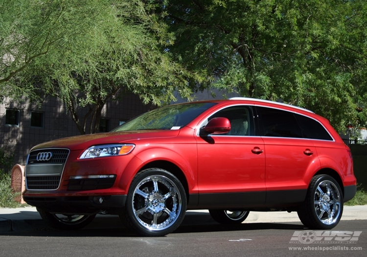 2007 Audi Q7 with 22" Giovanna Closeouts Gianelle Spezia-6 in Chrome wheels