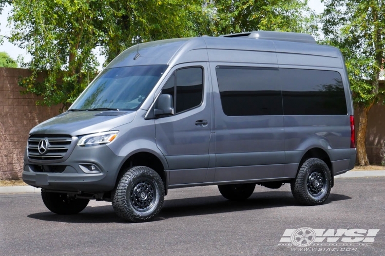 2022 Mercedes-Benz Sprinter with 17" Black Rhino Arsenal in Matte Black wheels