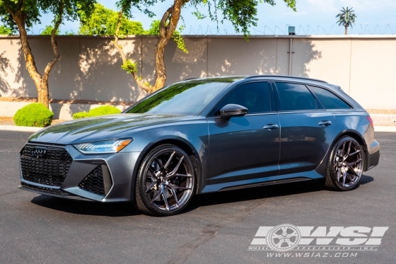 2021 Audi RS6 with 22" Vossen Forged S21-01 in Custom wheels