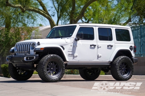 2019 Jeep Wrangler with 20" Black Rhino Stadium (RF) in Matte Black wheels