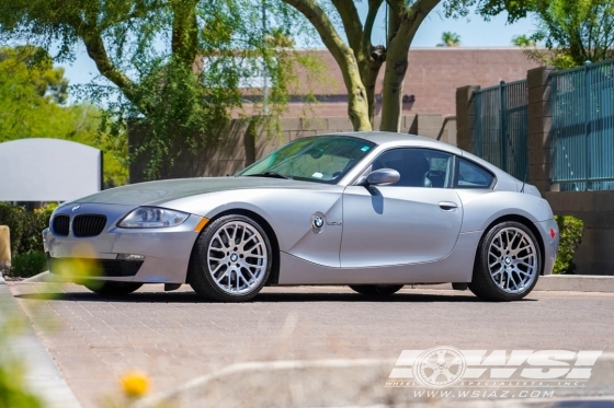 2006 BMW Z4 with 20" Beyern Spartan (RF) in Silver (Rotary Forged) wheels