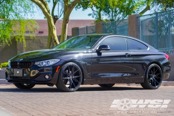 2015 BMW 4-Series with 20" Niche Misano in Gloss Black wheels