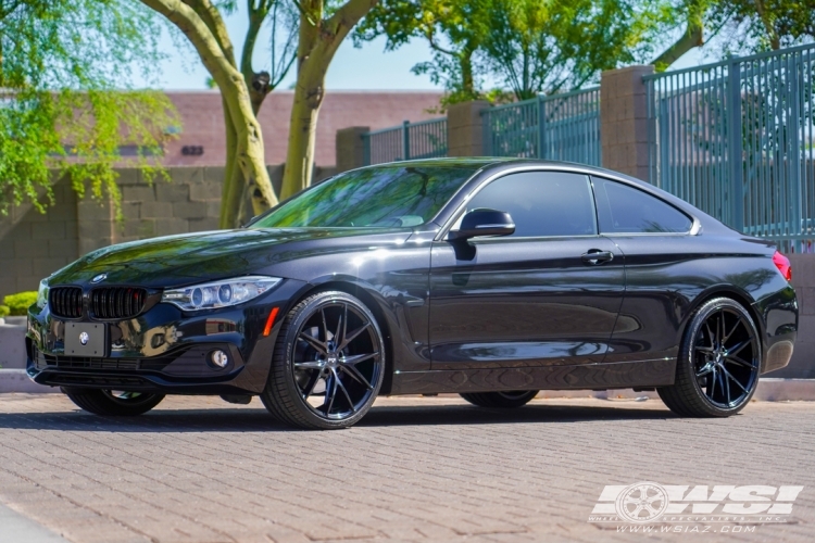 2015 BMW 4-Series with 20" Niche Misano in Gloss Black wheels