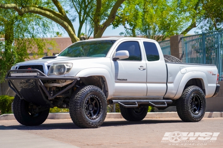 2018 Toyota Tacoma with 17" Falcon T1 in Matte Black wheels