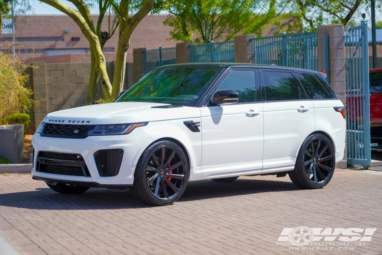 2022 Land Rover Range Rover Sport with 24" Koko Kuture Kapan in Gloss Black wheels