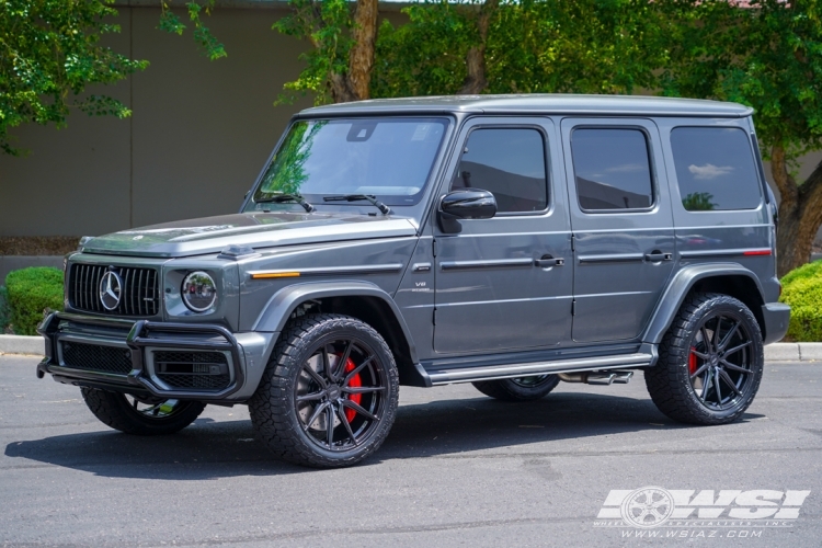 2022 Mercedes-Benz G-Class with 22" Vossen HF-3 in Gloss Black (Custom Finish) wheels