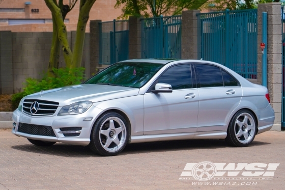 2014 Mercedes-Benz C-Class with 18" fifteen52 Chicane in Silver wheels