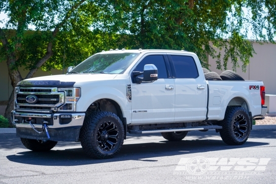 2022 Ford F-250 with 20" Fuel Assault D546 in Matte Black (Milled Accents) wheels