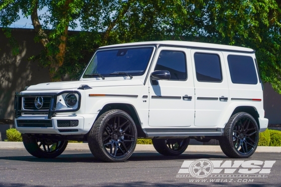 2021 Mercedes-Benz G-Class with 24" Giovanna Bogota in Gloss Black wheels