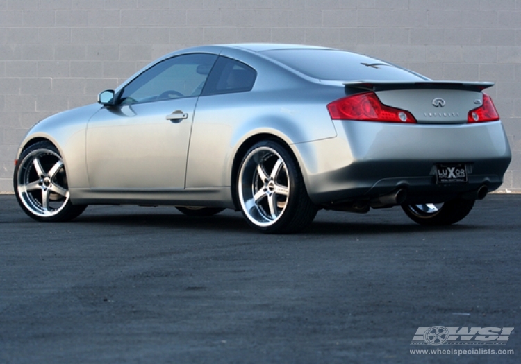 2006 Infiniti G35 Coupe with Axis Shine in Machined wheels