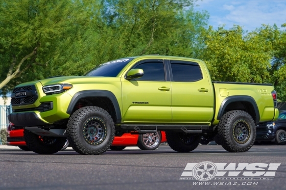 2022 Toyota Tacoma with 17" Black Rhino Primm in Matte Black wheels