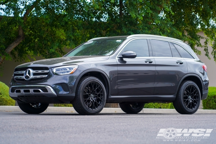 2021 Mercedes-Benz GLC-Class with 19" TSW Sebring in Matte Black wheels