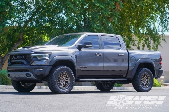 2022 Ram TRX with 20" Fuel Rebel 6 D681 in Matte Bronze (Black Lip) wheels