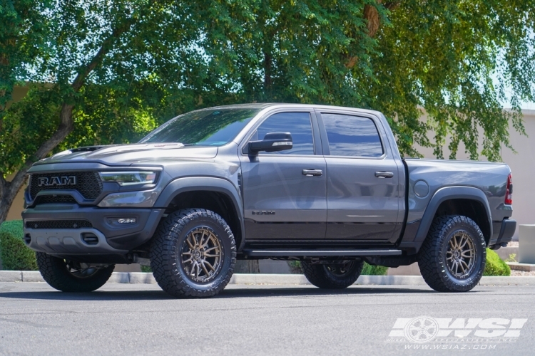 2022 Ram TRX with 20" Fuel Rebel 6 D681 in Matte Bronze (Black Lip) wheels