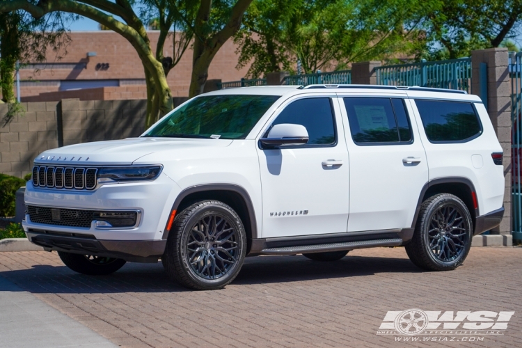 2022 Jeep Wagoneer with 22" Vossen HF6-3 in Gloss Black wheels